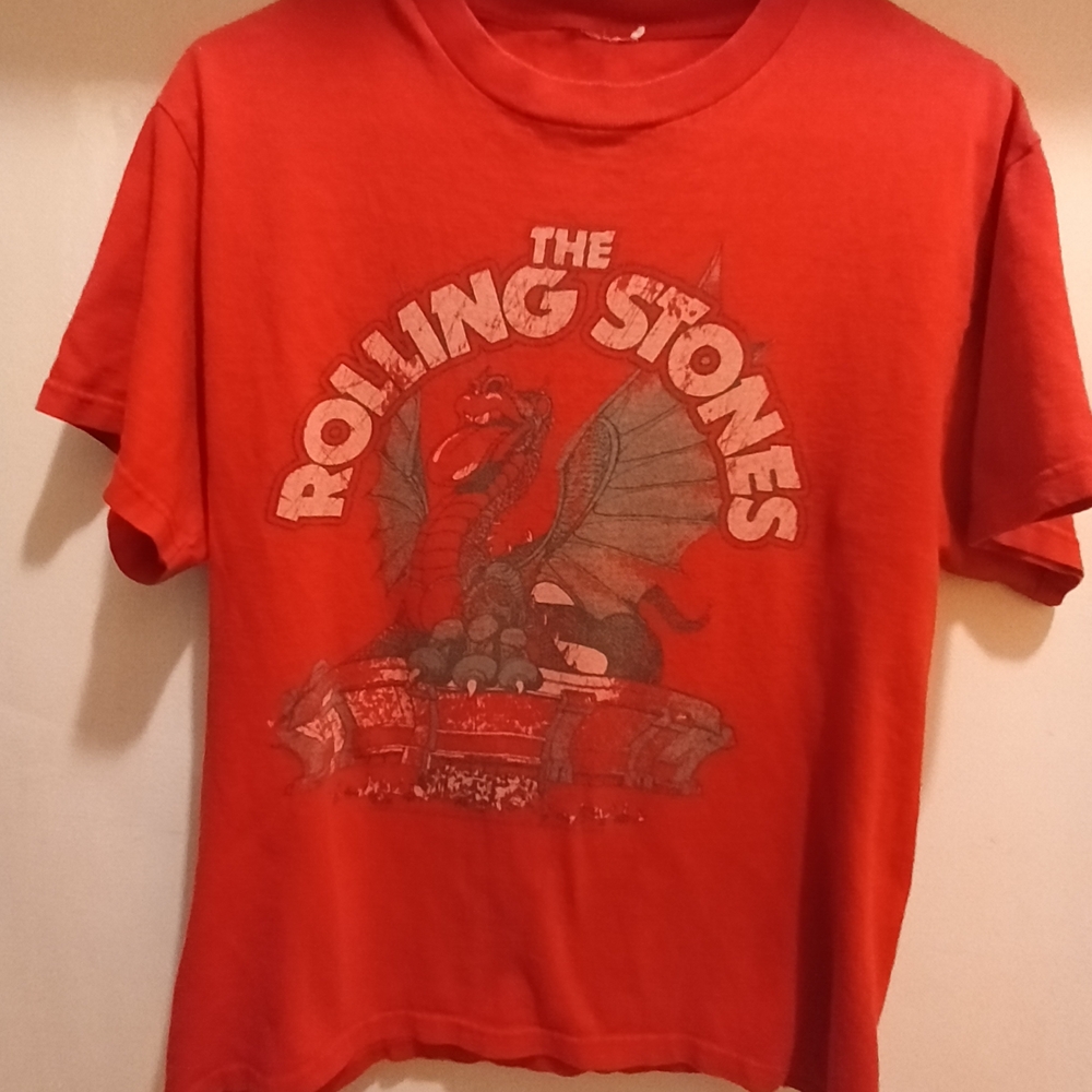 Vintage Collector's Rolling Stones Red Graphic Women's Tee